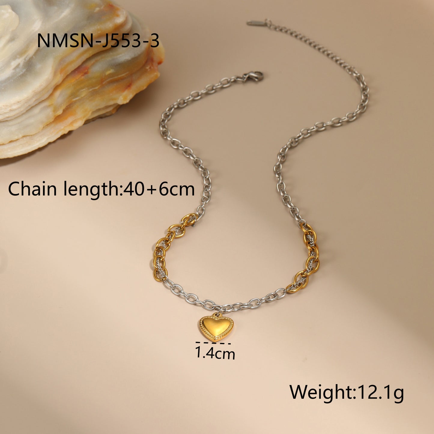 Autumn And Winter New Style Necklaces Gold And Silver Color Matching Earrings Jewelry
