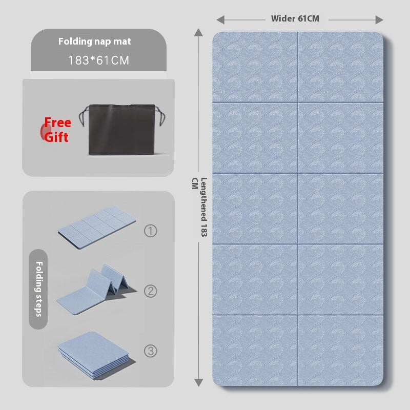 Foldable Yoga Mat Portable Thickened Men's Fitness Exercise Mat