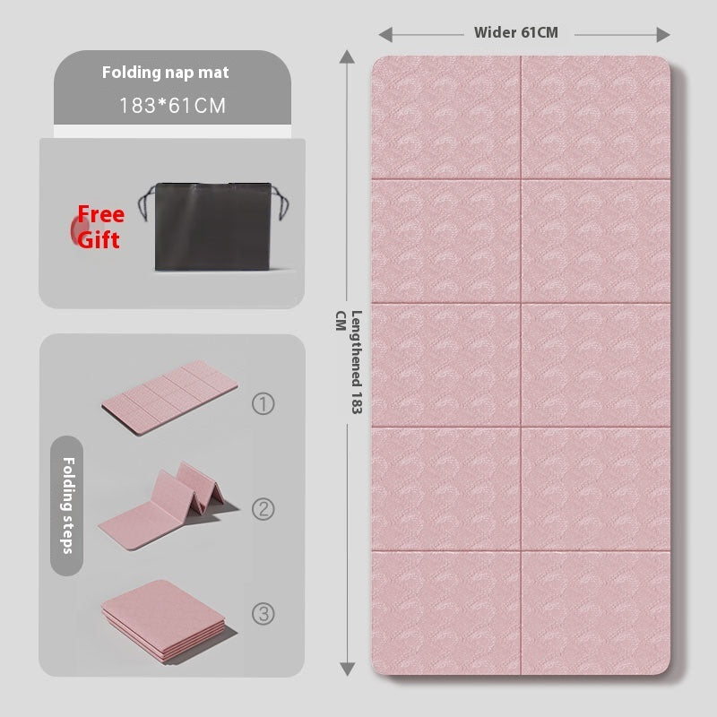 Foldable Yoga Mat Portable Thickened Men's Fitness Exercise Mat