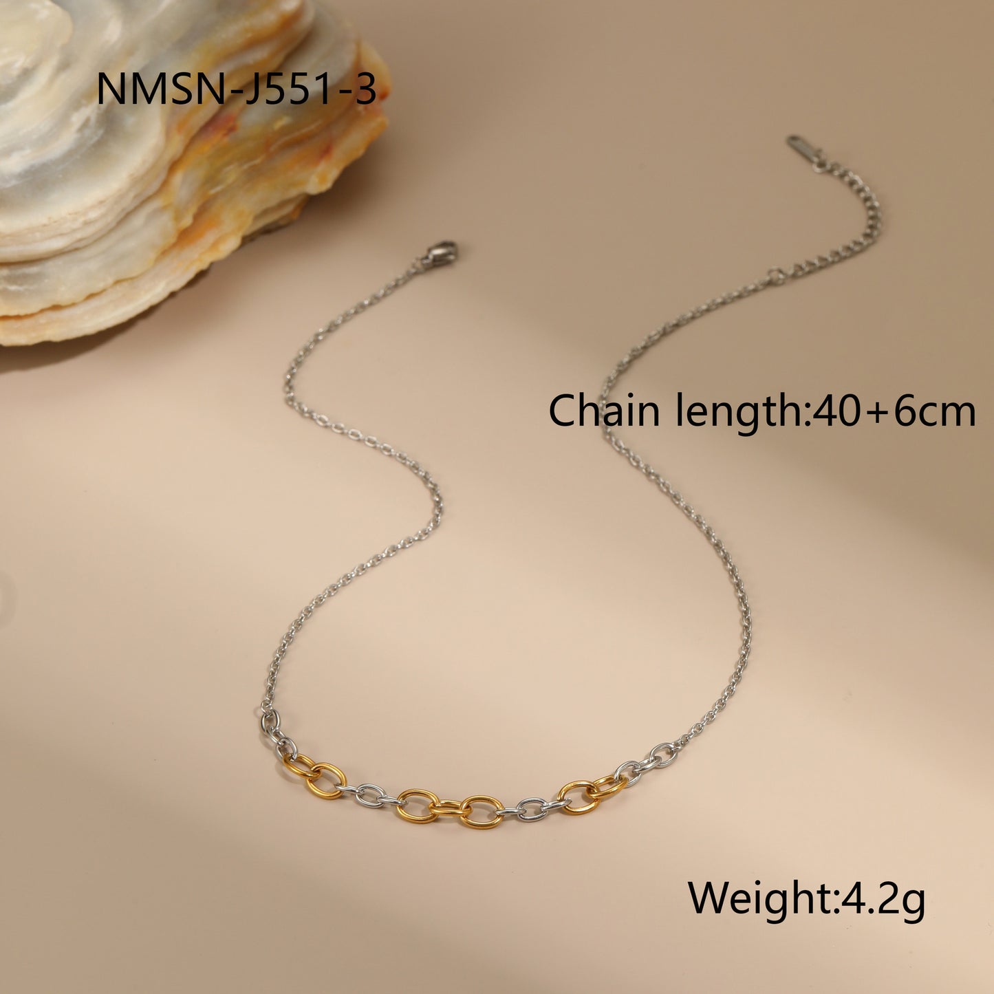 Autumn And Winter New Style Necklaces Gold And Silver Color Matching Earrings Jewelry