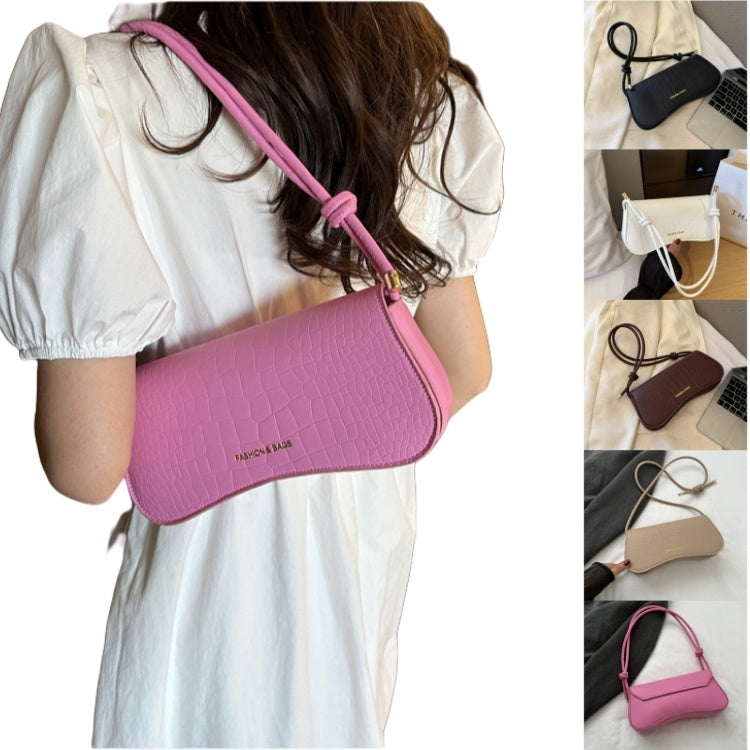 Summer Minimalist PU Underarm Bag Chic Solid Color Square Shoulder Purse Versatile Crossbody Tote For Women Elegant Office