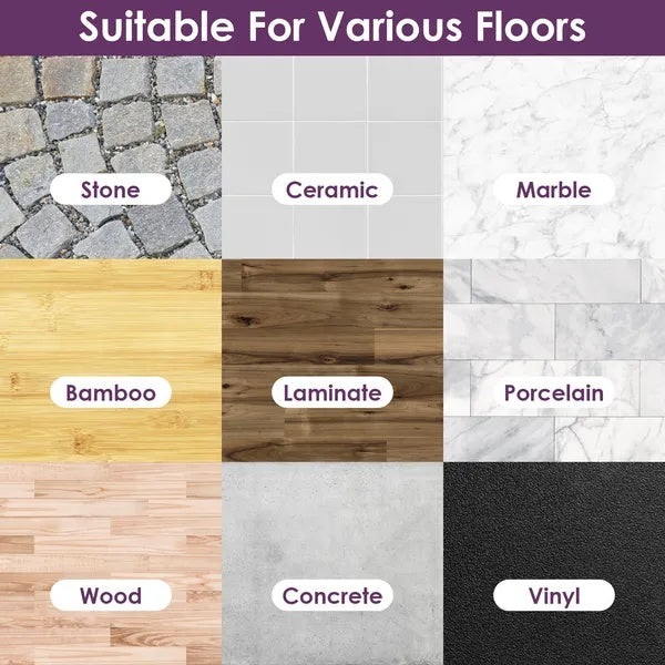 Spray Mop For Floor Cleaning, 49.21 Extended Handle With 360 Rotating Mop Head, 12oz Leak-Proof Water Bottle & 3 Reusable Microfiber Pads - No Battery Needed, For Hardwood, Laminate, Tile, Vinyl & M