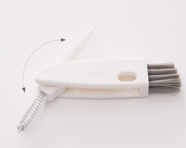 Kitchen Three-in-one Cleaning Brush Water Cup Lid Cup